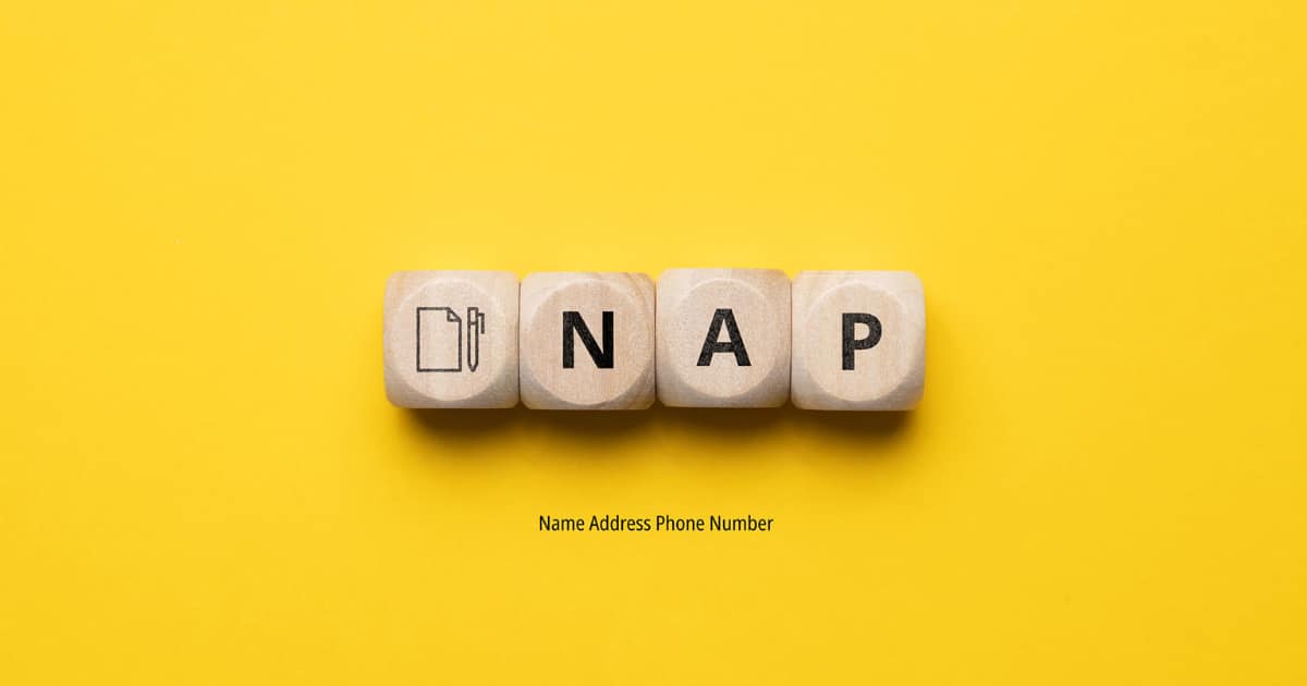 letter blocks that read NAP